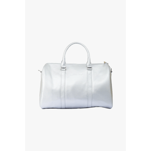 Maleta de Mano Viajera Jormands Duffel Bag de Cuero Vegano Platinum