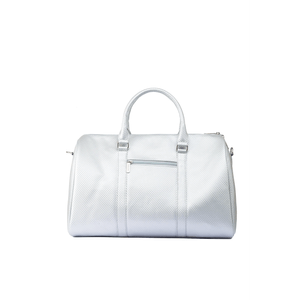 Maleta de Mano Viajera Jormands Duffel Bag de Cuero Vegano Platinum