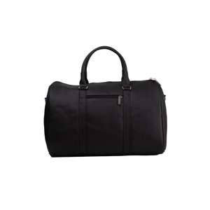 Maleta de Mano Viajera Jormands Duffel Bag de Cuero Vegano Negro