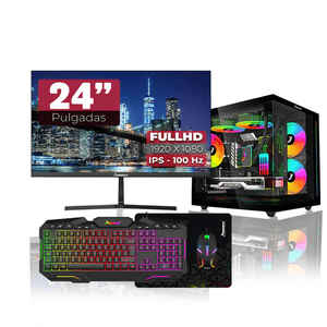 Computador Gamer Janus Ryzen 5 5600GT SSD 512 GB M2 RAM 16GB MONITOR JANUS IPS 24" 100HZ Fuente 400W Windows Preinstalado