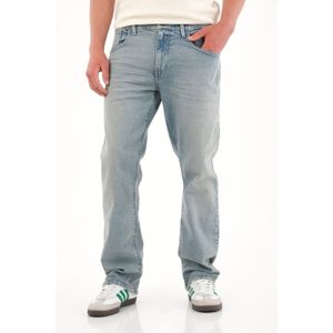 Jean Recto tiro medio azul claro para hombre