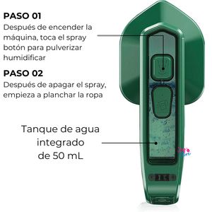 Plancha A Vapor De Mano Portátil De Ropa Viajera Vaporizador