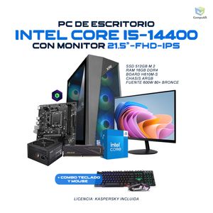 Computador Intel Core i5-14400 16GB 512SSD Monitor ACER 21.5 - G145162HSN