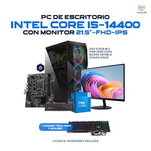 Computador Intel Core i5-14400 16GB 512GB Monitor ACER 21.5 - G145162HSL