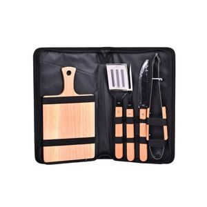 Set De Cubiertos Para Asado En Estuche 5pcs
