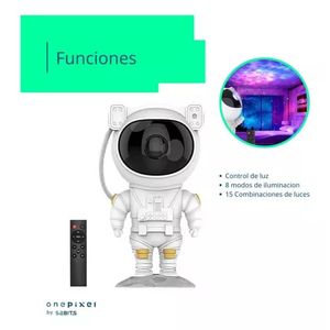 Proyector De Galaxias Astronauta One Pixel Niños Bebés Con Control