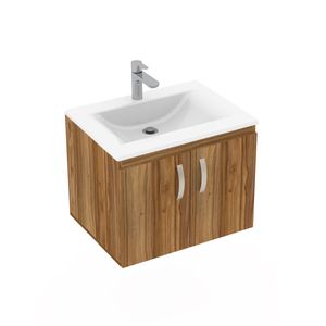 kit mueble de baño básico con lavamanos trentino 63x48
