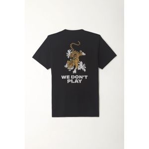 Camiseta estampada negra para hombre