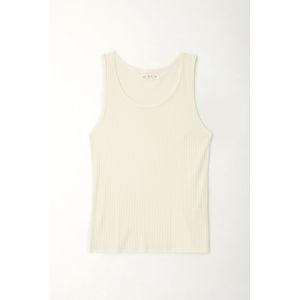 Camiseta manga sisa crudo para mujer