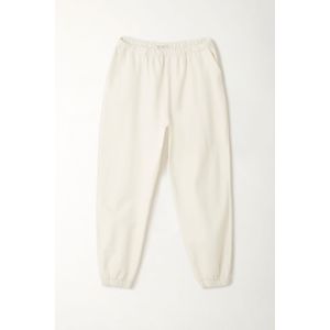 Pantalón con pretina y bota elástica crudo para mujer