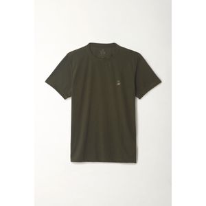 Camiseta estampada verde para hombre
