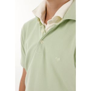 Polo verde manga corta para niño