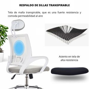 Silla De Oficina Premium Presidente Colors Blanco Ekonomodo