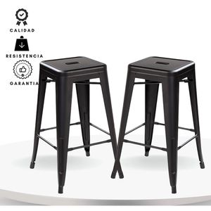 Set X 2 Silla De Bar True Negro Ekonomodo