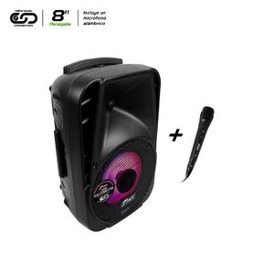 Cabina Activa Recargable amplificada Pulgadas 8”  RMS   60 watts Bluetooth,