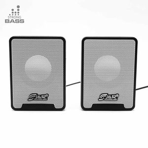 Parlantes USB  Premium Speaker edición blanco, diseño Luxury elegante, compacto y ligero