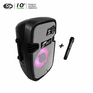 Cabina Activa Recargable  10"Potencia 1500W. 90 RMS