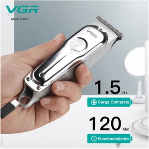 Máquina Patillera Recargable VGR V-071 Plateada