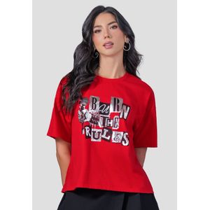 Camiseta Mujer Rojo Mp 110261