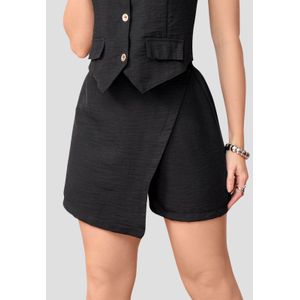 Falda Corta Mujer Negro Mp 111274