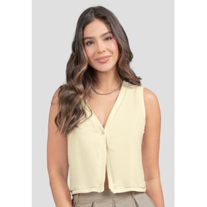 Chaleco Mujer Crema Mp 111303