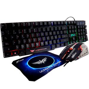 Combo Gamer Multimedia Thunder Edition 3 En 1: Teclado, Mouse Y Mouse Pad Con Diseño Exclusivo