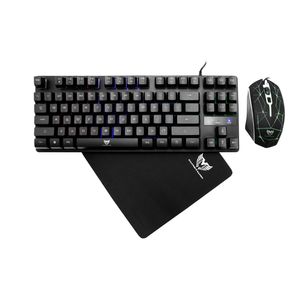 Combo Gamer Starwave Led Rainbow Tlk 3 En 1 Teclado, Mouse 4d Y Mouse Pad