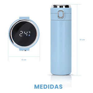 Termo Botella Portátil Conserva Temperatura Digital Led Acero Inoxidable Innovo