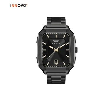 Smartwatch Tw22 Doble Pulso Bisel Black Edition Mesh Modos Deporte Innovo Mobulaa