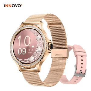Smartwatch Amor Dama Oro Rosa Moda Estilo Elegante Notificaciones Innovo Mobulaa