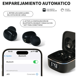 Audífonos Inalámbricos Bluetooth JKMX JK5 Negro