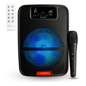 Parlante Cabina 6.5 Pulgadas Sonido Con Micrófono Luces Led Recargable 100w Pmpo Innovo Gts