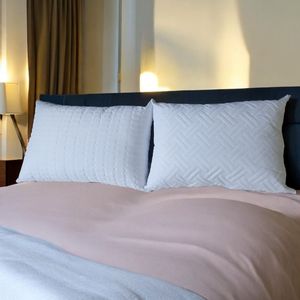 Set x 2 Almohadas Altas con Funda Gruesa 65x45x16 cm