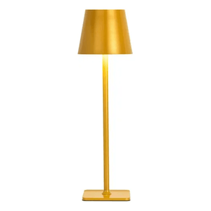 Lámpara Farol De Mesa Recargable Táctil 3 Tonos De Luz Dorado Innovo Led