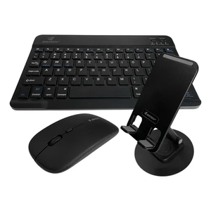 Teclado Inalámbrico 3 En 1 Innovo Jertech Receptor USB Mouse Soporte Tablet O Celular Portátil