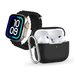 Smartwatch Serie 10 Ultra Hk Amoled Original Con Audífonos Pods 2 Alta Gama Innovo