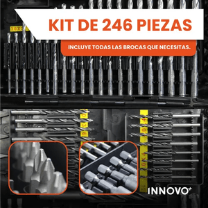 Puntas Brocas Para Taladro Estuche 246 Pz Profesional Innovo