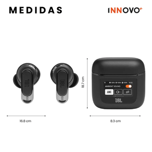 Audífonos Tour Pro 2 Con Pantalla Táctil Negro Full Sound