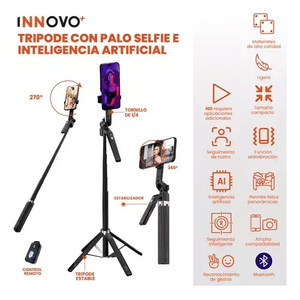 Palo Selfie Trípode Ia Inteligente Seguimiento Bluetooth 180 Innovo