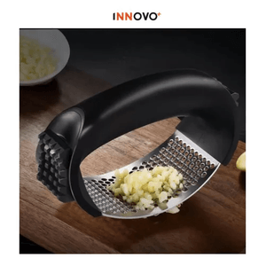 Triturador Machacador Pica Ajo 2 En 1 Garlic Press  Acero Inoxidable Innovo Home