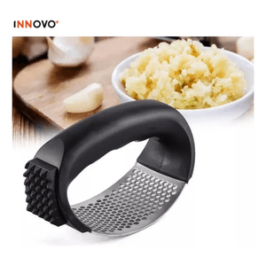 Triturador Machacador Pica Ajo 2 En 1 Garlic Press  Acero Inoxidable Innovo Home