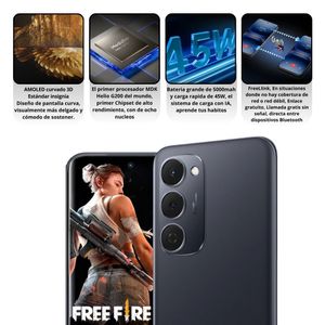 Celular Tecno Spark 40 Pro+ 256GB/8GB – Negro