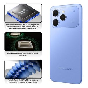Celular Tecno Spark 40 256GB/8GB – Azul