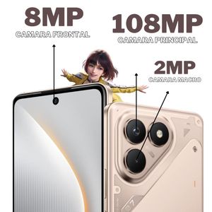 Celular Tecno POVA 7 256GB/8GB – Dorado