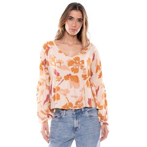 Camisa Manga Larga Con Estampado