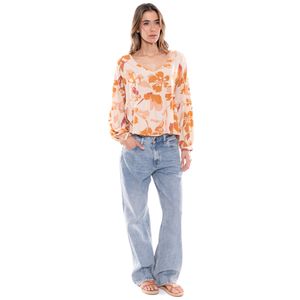 Camisa Manga Larga Con Estampado