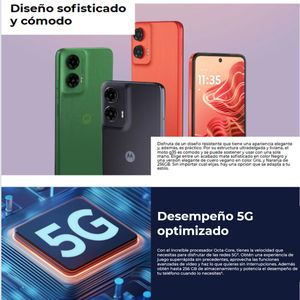 Celular Motorola Moto G35 5G 256GB /4GB Gris + Band 9 Active Blk