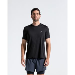Camiseta Deportiva Manga Corta,  Color Negro  Para Hombre