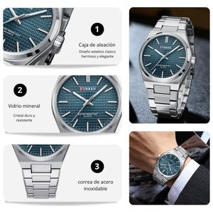 Reloj CURREN 8439 Elegante Para Hombre – Azul