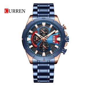 Reloj CURREN Cronografo 8401 Para Hombre – Azul